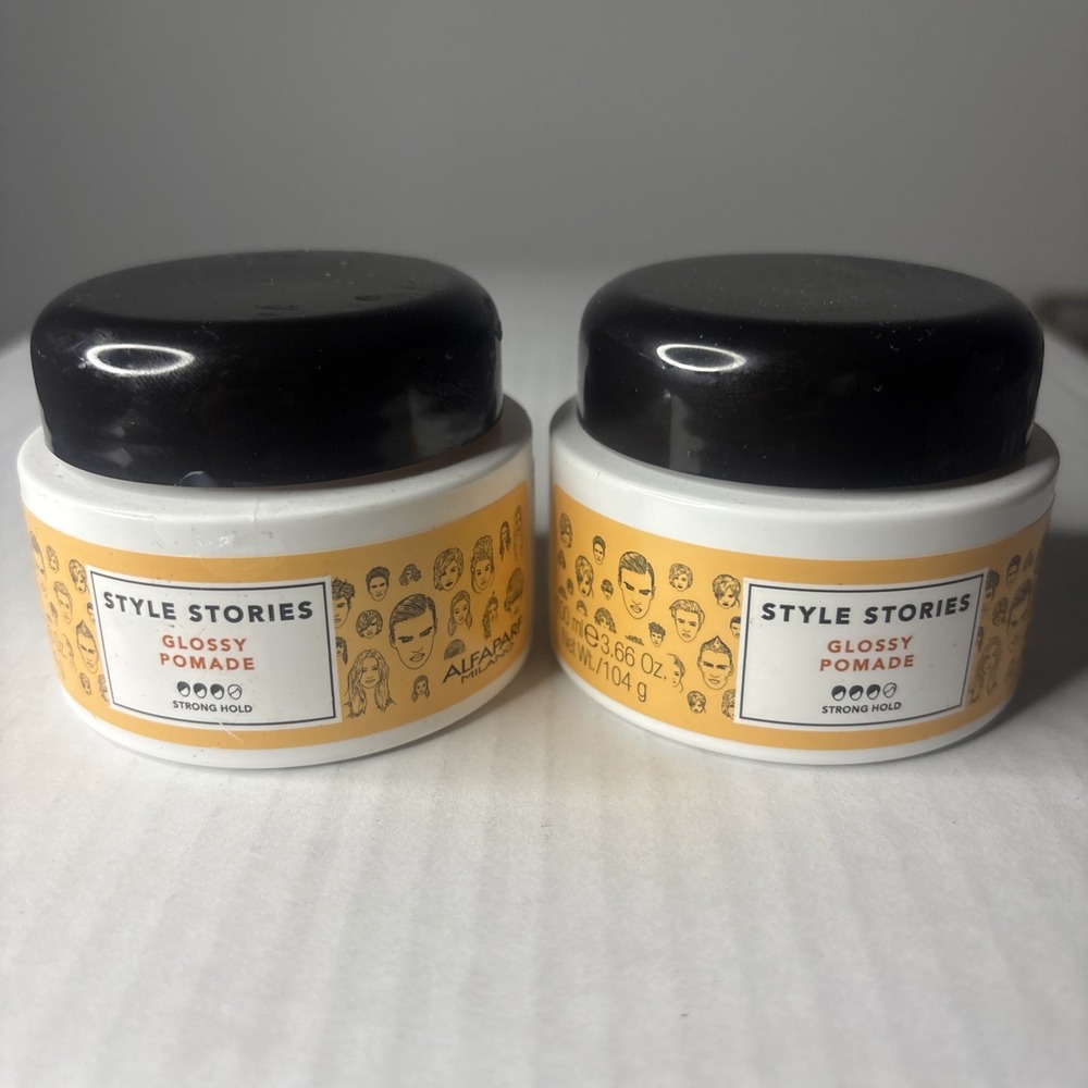 2 PACK Alfaparf Style Stories Glossy Pomade 3.66 oz / 100ml